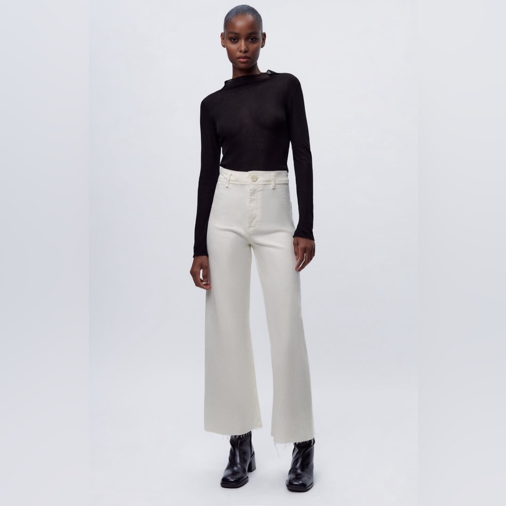 Zara Zw Maine Straight Jeans